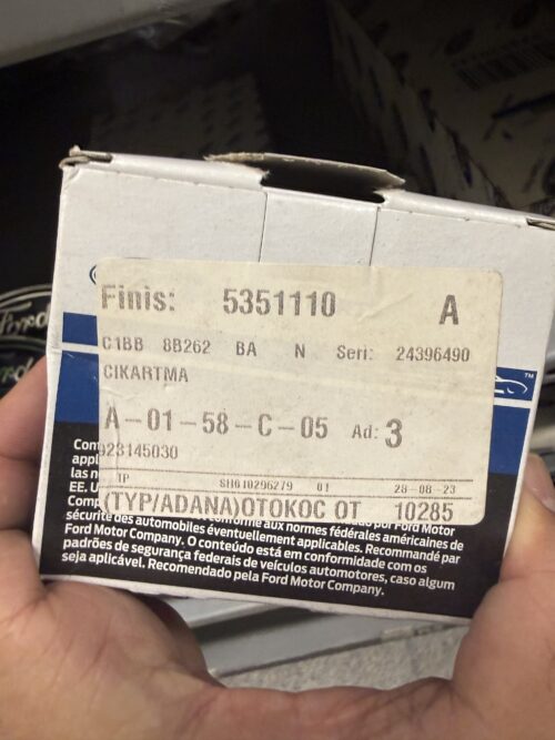Ford C1BB8B262BA - Finish No: 5351110