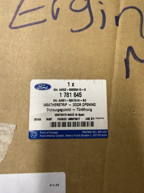 Ford C-Max Fitil Kapi Acikligi AM51 R247A14 BD | Finish No: 1781645