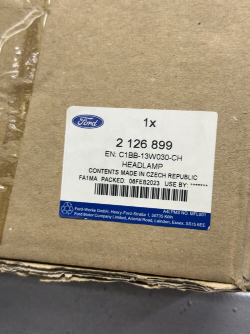 pn-803-2126899-01 Ford Fiesta Far Komple Sol C1BB 13W030 CH | Finish No: 2126899