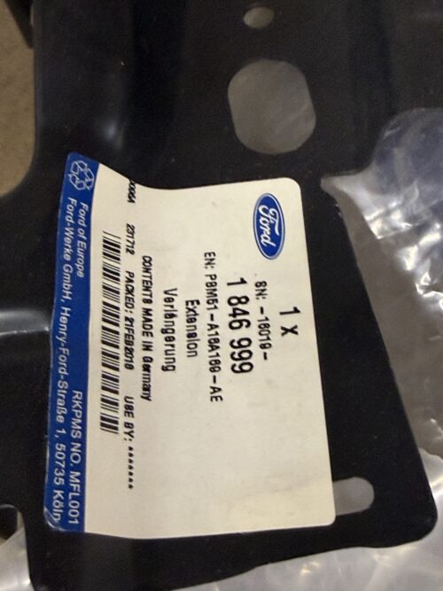 Ford Focus Uzatma PBM51 A16A169 AE | Finish No: 1846999