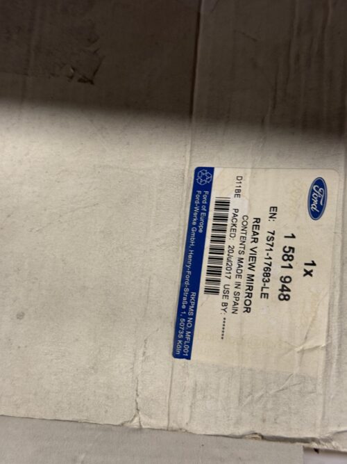 pn-925-1581948-01 Ford Mondeo Dış Dikiz Aynası 7S71 17683 LE | Finish No: 1581948