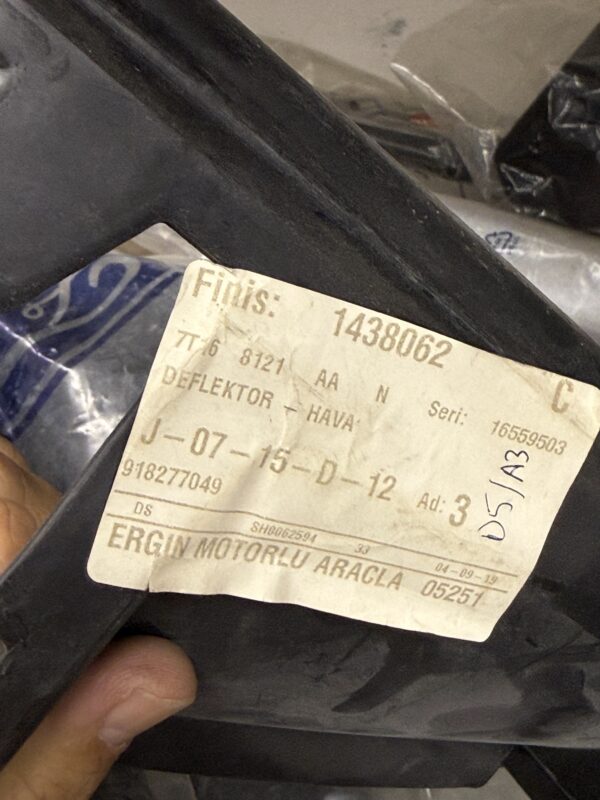pn-new-1438062-01 DEFLEKTOR - HAVA 7T16 8121 AA | Finish No: 1438062