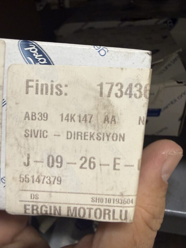 pn-new-1734368-01 SIVIC - DIREKSIYON AB39 14K147 AA | Finish No: 1734368
