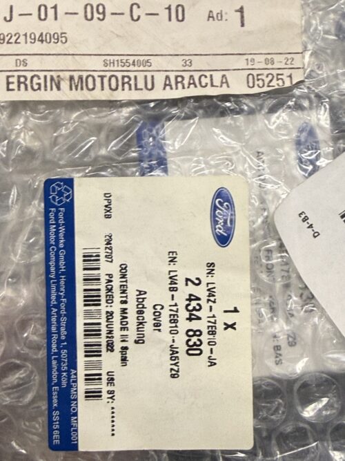 pn-new-2434830-01 KAPAK LV4B 17E810 JA5YZ9 | Finish No: 2434830
