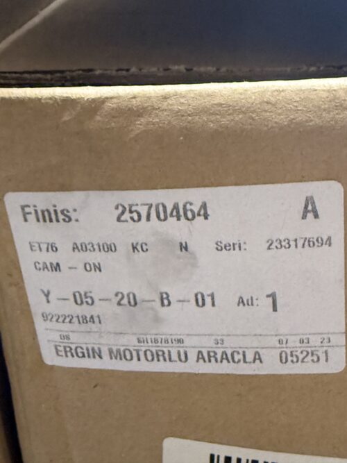 pn-new-2570464-01 CAM - ON ET76 A03100 KC | Finish No: 2570464